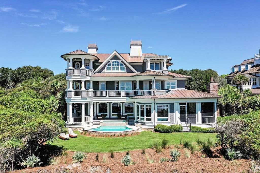 Rare Opportunity: Majestic Three-Story Oceanfront Residence on Johns Island, South Carolina, Priced at $13,999,000