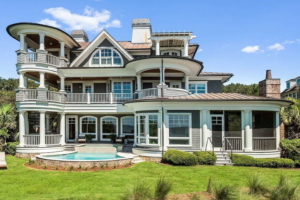 Rare Opportunity: Majestic Three-Story Oceanfront Residence on Johns Island, South Carolina, Priced at $13,999,000