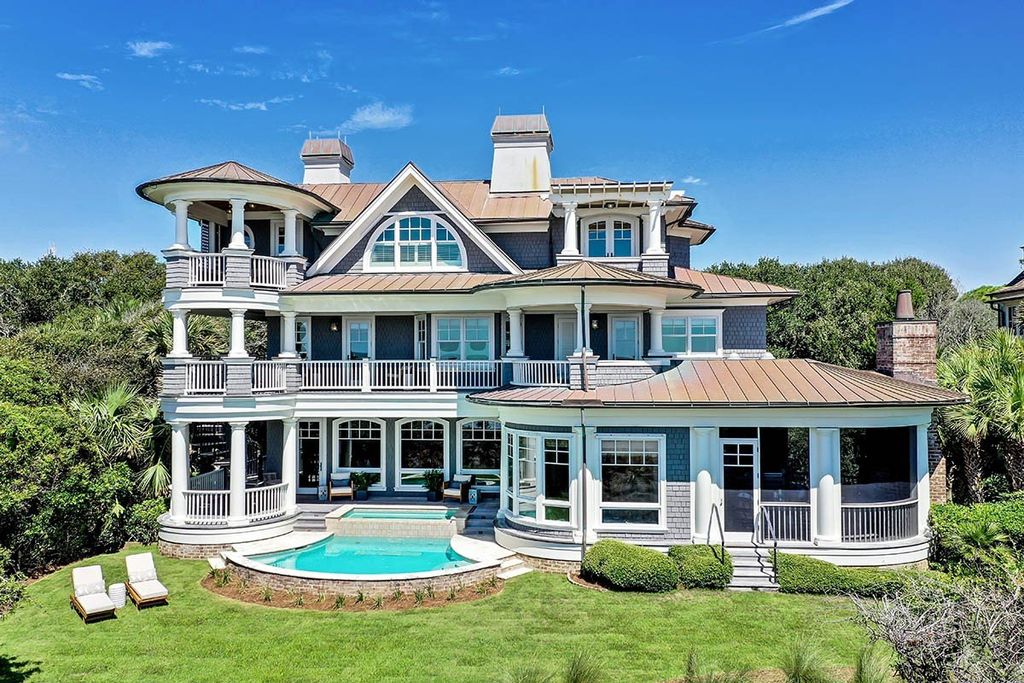 Rare Opportunity: Majestic Three-Story Oceanfront Residence on Johns Island, South Carolina, Priced at $13,999,000