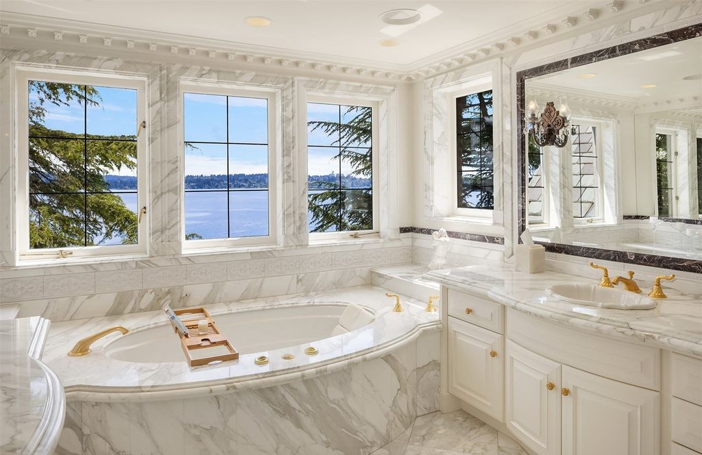 Seattle's Great Estate: A $26.5 Million Lakeside Retreat with Cascades Views