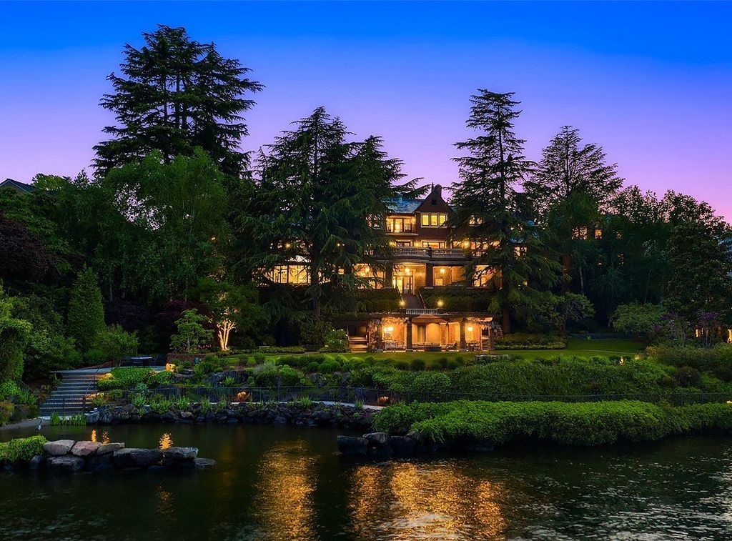Seattle's Great Estate: A $26.5 Million Lakeside Retreat with Cascades Views