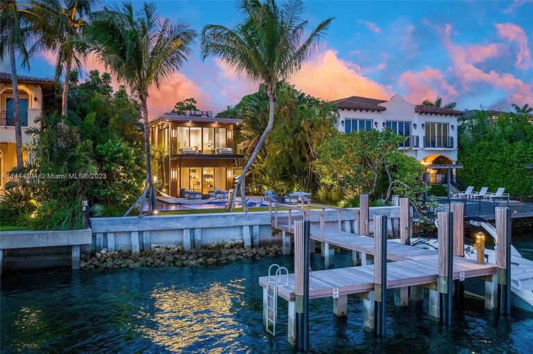 Spectacular $14 Million Miami Beach Waterfront Haven with High-End Finishes