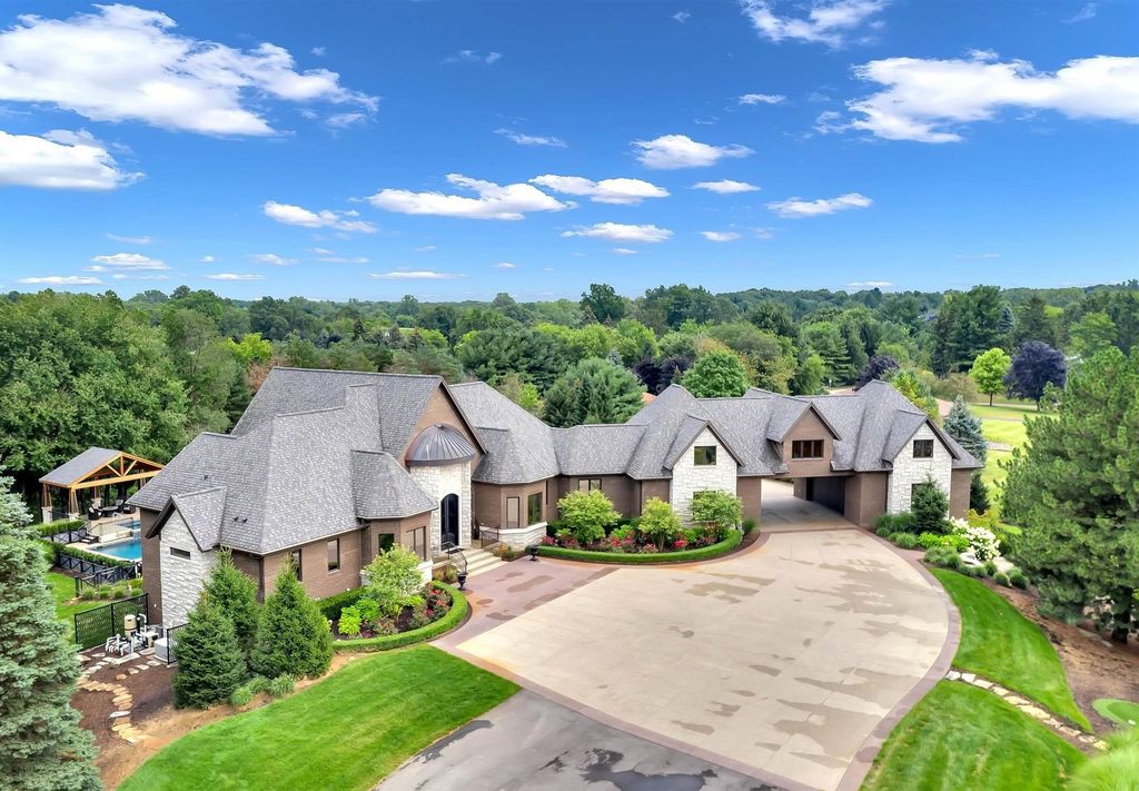 Timeless Elegance Meets Natural Beauty: Custom Ranch Estate in Rochester, Michigan, Listed at $3,999,900