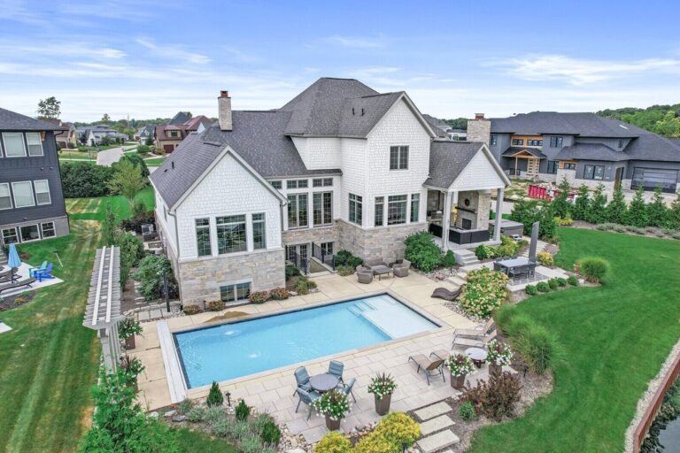 Waterfront Home with Impressive Thoughtful Layout in McCordsville, Indiana