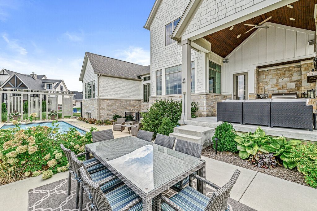 Waterfront Home with Impressive Thoughtful Layout in McCordsville, Indiana for $2.295 Million