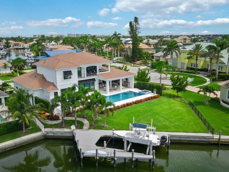 Waterfront Luxury at its Best in Exquisite Home with Private Dock, Offered at $6.8 Million in Marco Island