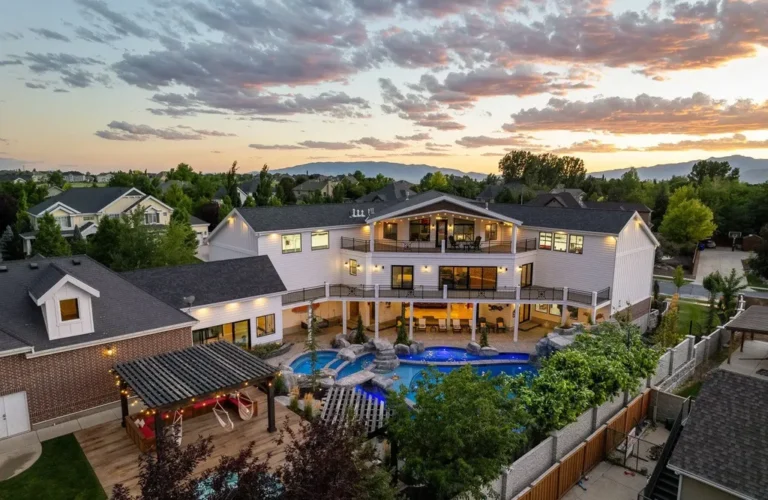 Luxurious 8-Bedroom Estate with Pool, Spa, and 13-Car Garage in Alpine, Utah Asks for $6,700,000