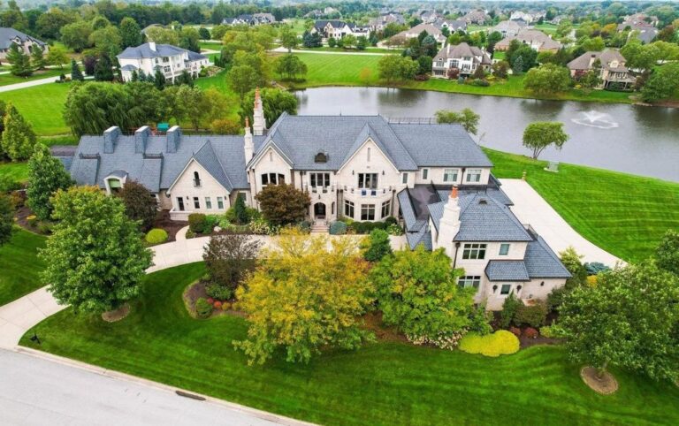 European-Inspired Opulence Meets Modern Luxury in Chesterton, Indiana Mansion for $2,999,000