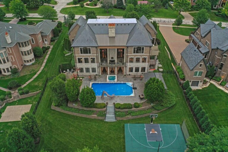 Exquisite Royal French Chateau in Burr Ridge, Illinois Now Available for $4,499,999