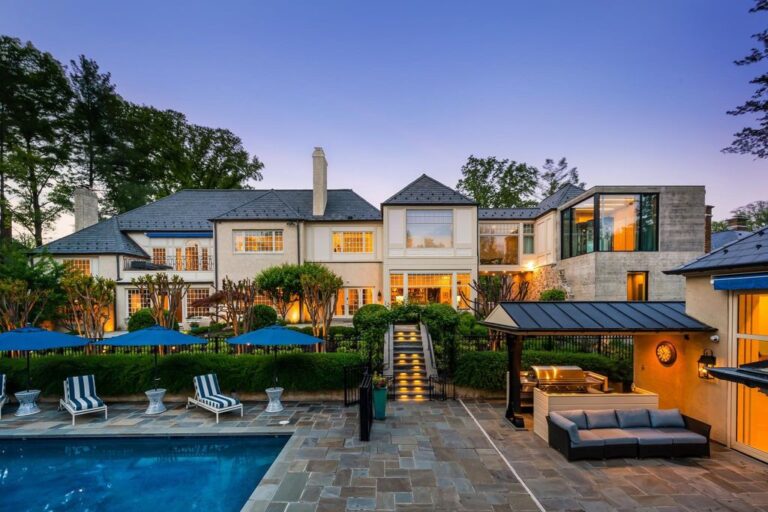 McLean, Virginia Home with Beautiful Landscaping and Hardscaping Listed at $7.5 Million