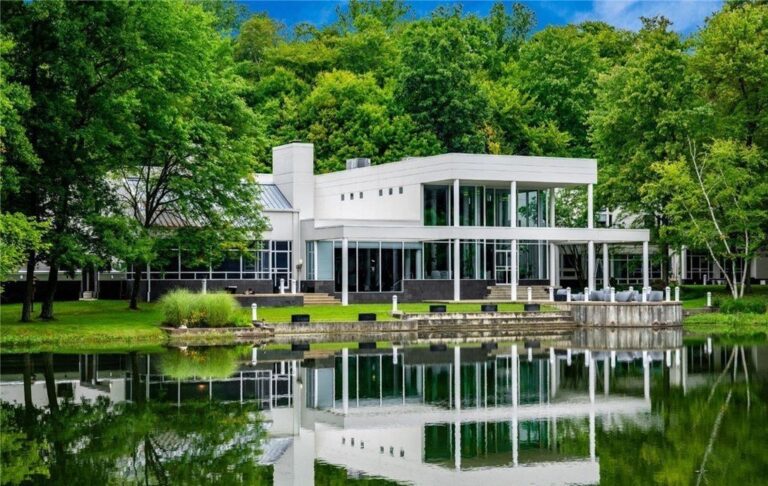 Richfield, Ohio Residence: A Modern Architectural Masterpiece in Privacy and Luxury, Listed at $3,995,000