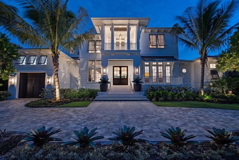 Spectacular $19 Million Coastal Haven, Where Luxury Meets Timeless Elegance and Unrivaled Comfort in Naples