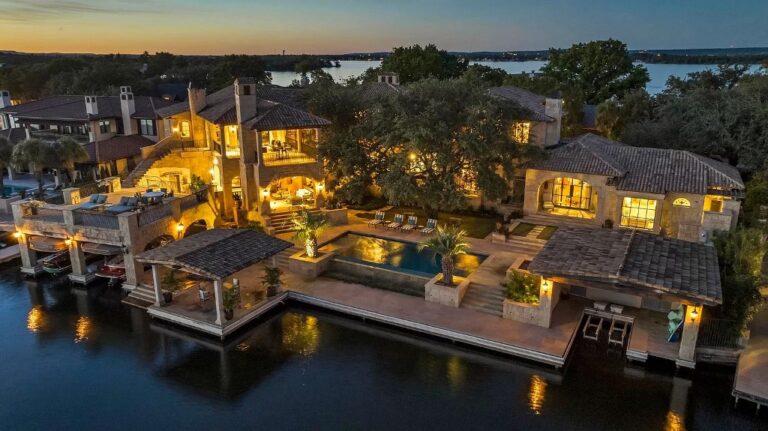 Seize Serenity: Unveiling a Spanish Colonial Home on Horseshoe Bay, TX, Priced at $14.5M