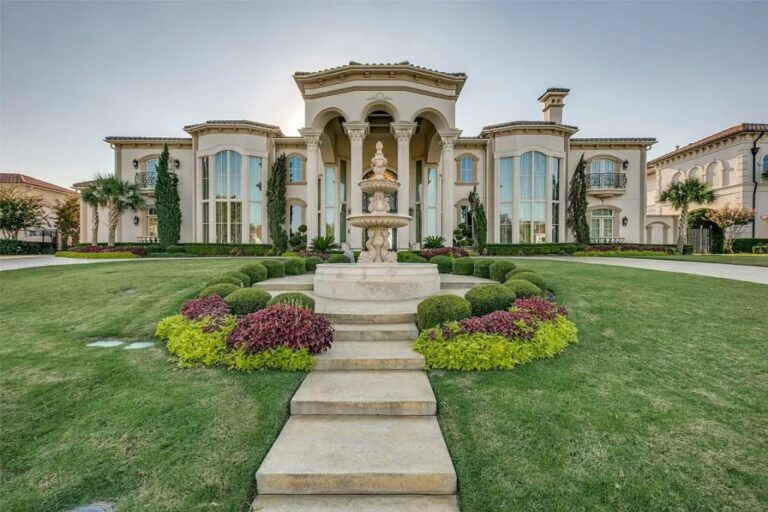 A Palatial 6-Bedroom Home in Plano, Texas with Mesmerizing Skyline Views
