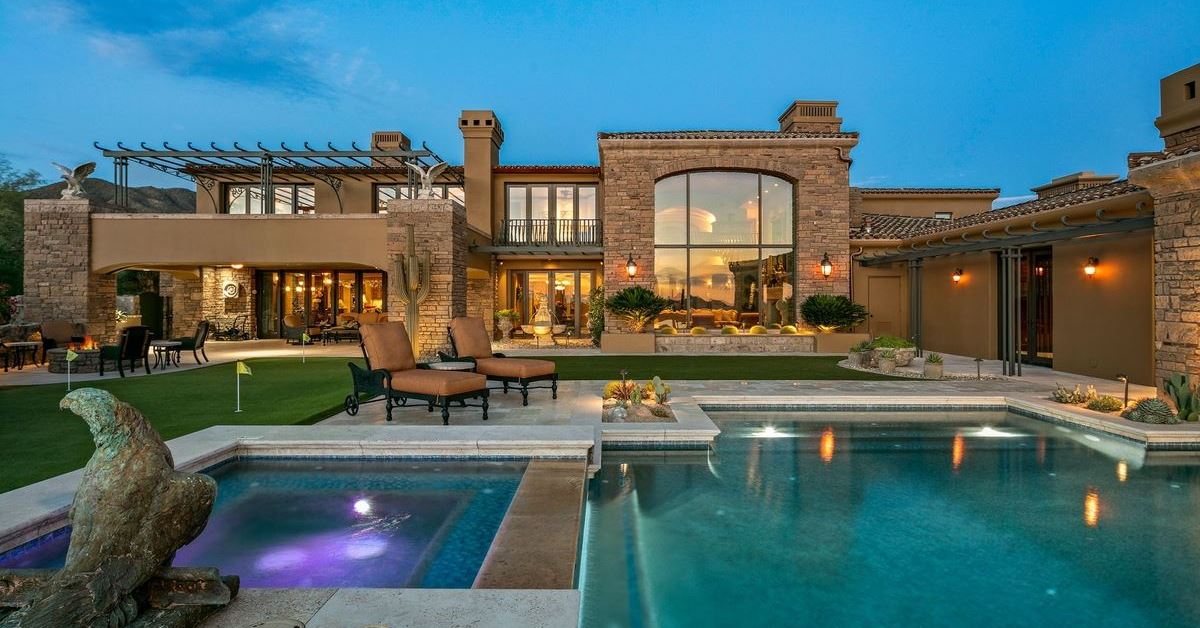 Magnificent Tuscan Estate in Desert Mountain with Panoramic Views Asks