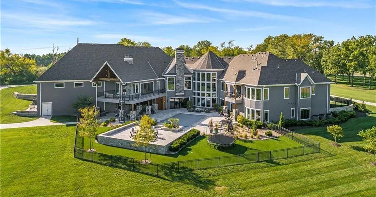 Stately 14,000 SF Luxury Estate on 22+ Secluded Acres in Blue Valley
