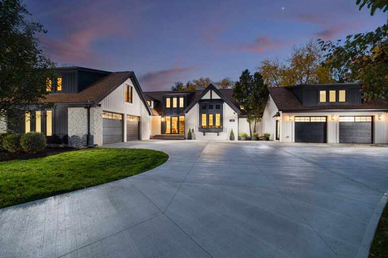 Exquisite Transitional Modern Sanctuary in Carmel, Indiana Listed at $2.795 Million
