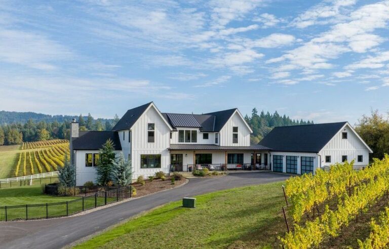 Exquisite Vineyard Haven: Luxury Wine Country Living in Carlton, Oregon Offered at $2.5 Million