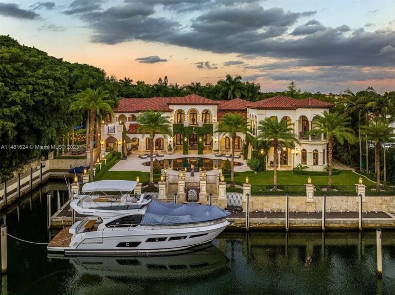 Exquisite Waterfront Haven: $23 Million Mediterranean Estate on Edgewater Drive, Coral Gables
