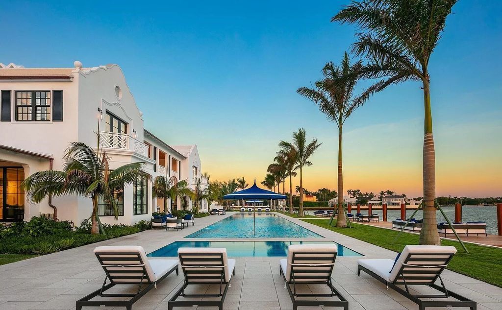 Nestled in Palm Beach's exclusive private island enclave, this newly completed 2.2+ acre compound is a testament to luxury living. Boasting 11 bedrooms across 28,618 square feet, it harmonizes opulence with functionality, offering breathtaking 360-degree intra-coastal views.