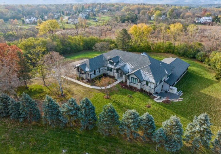 One-of-a-Kind Hillside Ranch Retreat Surrounded by Nature in Barrington, Illinois Listed at $3,499,999
