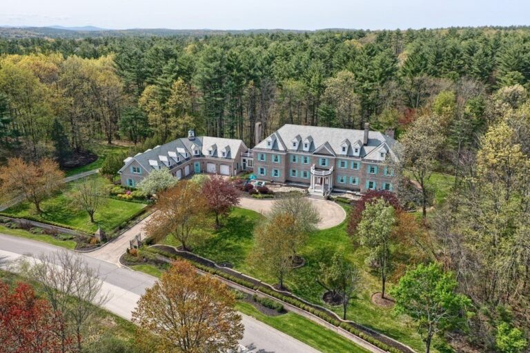 Private and Opulent Gated Estate in Windham, New Hampshire for $4.9 Million