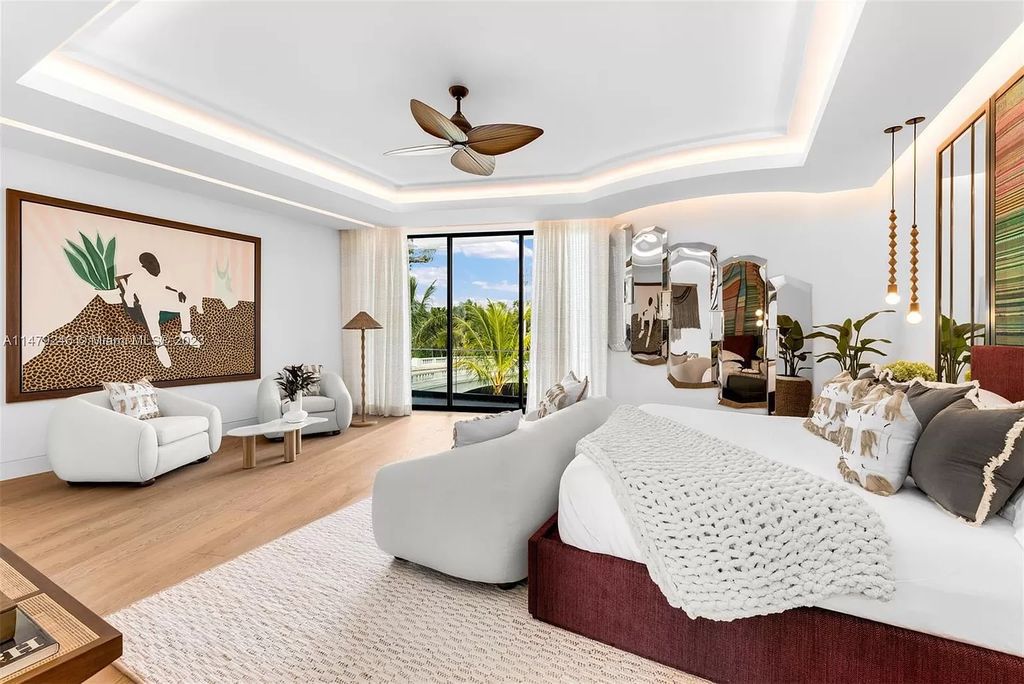Indulge in the epitome of luxurious waterfront living at this newly built 4-bed, 5-bath haven on 2000 N Bay Rd, Miami Beach. With 80 feet of water frontage and a 60-foot dock, this property offers seamless access to Miami's pristine waters.