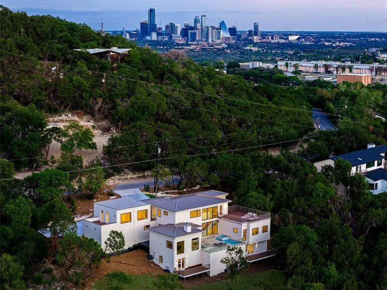 Sculpted Splendor: A Captivating 7-Bed Home with Sweeping Vistas in Austin, TX with Unmatched at $5,749,000