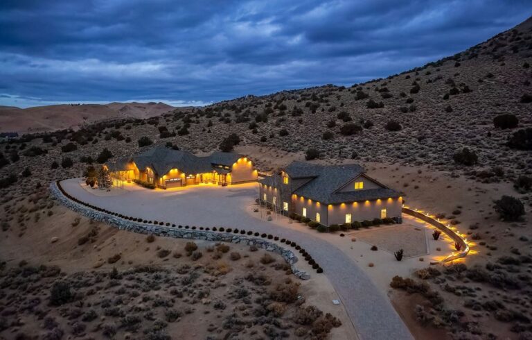 Luxury Estate on 80 Acres with 15-Car Garage and Breathtaking Views in Reno for Sale at $4,777,70