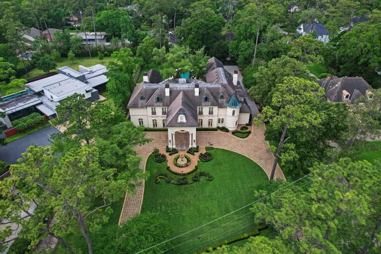 Sculpted Sophistication: Unveiling a French Extravaganza Home in Houston at Hunters Creek Village Priced at $6,395,000