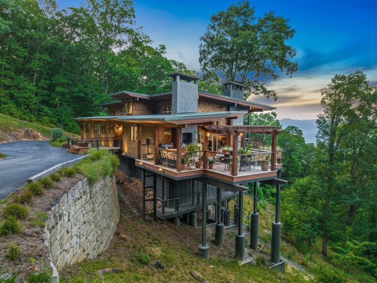 A Majestic Asheville Retreat in the Heart of the Blue Ridge Mountains Offered at $3.995 Million