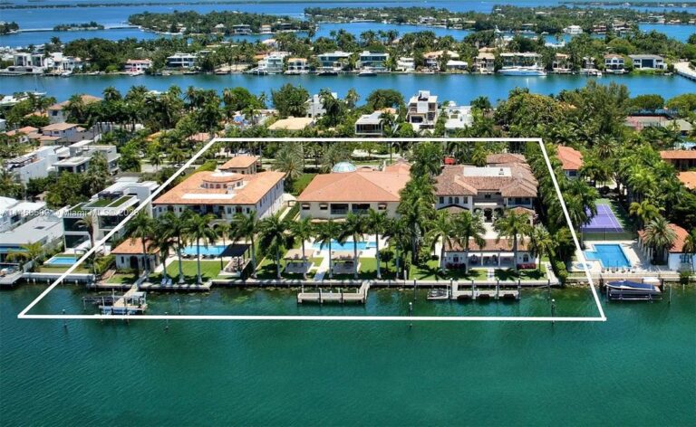 Oceanfront Opulence: A $150 Million Triplex Haven on Palm Island, Miami Beach