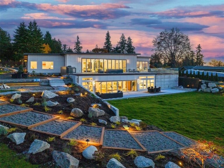 Shoreline, Washington Private Estate with Olympic Mountain Vistas Priced at $6,499,950