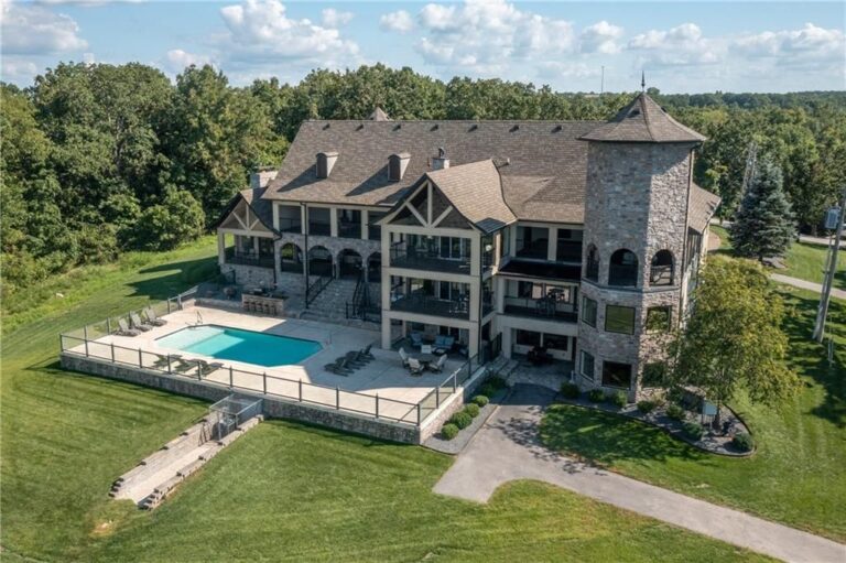 Stone Mansion: Iconic Lakefront Retreat on the Beautiful Lake of the Ozarks, Missouri Offered at $7.8 Million