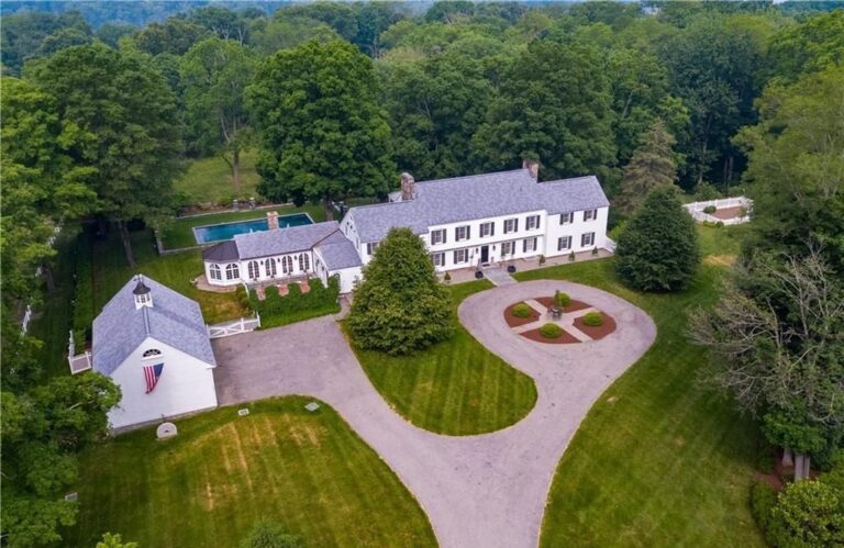 Timeless Elegance Meets Modern Innovation: New England Country Manor in Connecticut Offered at $2.49 Million