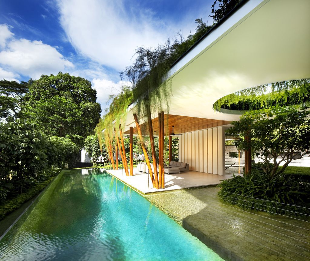 Willow House, Tropical Oasis Integrates Nature and Play by Guz Architects
