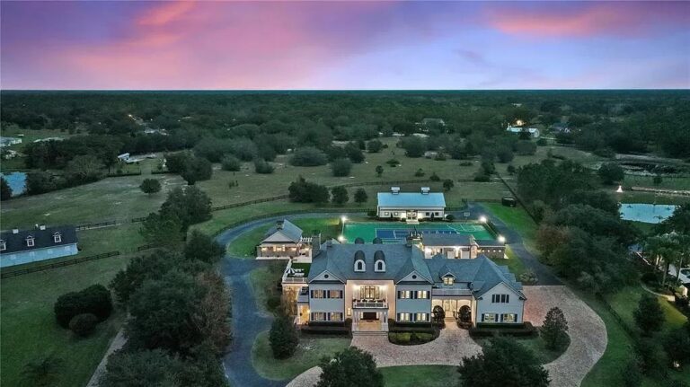$10.8 Million Neo-Colonial Masterpiece on 13 Acres in Oviedo, Where Luxury Meets Serenity