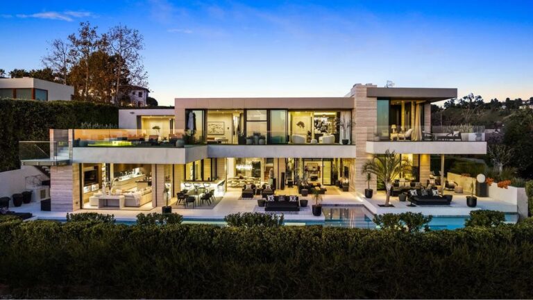 Luxurious Beverly Hills Retreat with Stunning Views and Infinity Pool Asks for $23,995,000