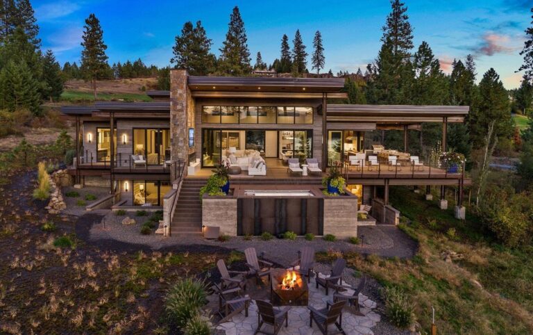 A Modern Masterpiece with Breathtaking Views of Lake Coeur d’Alene Priced at $7.65 Million