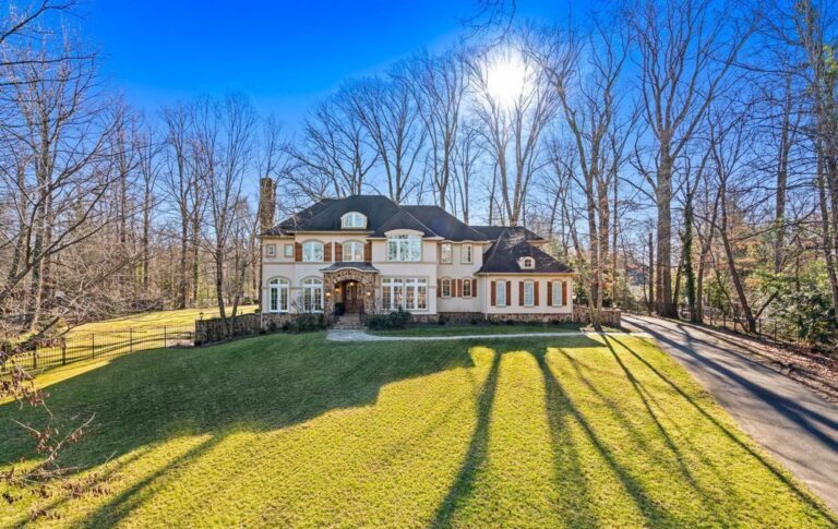 Captivating French Country Estate in Virginia Unveils Masterful Design Graces the Market at $3.3 Million