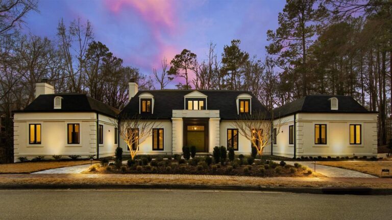 Chic Parisian Flair Meets Modern Sophistication in Chapel Hill Historic Home Listed at $3.799M