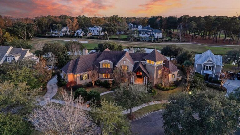 Exquisite Island Living: $3.895 Million Golf Course Views Home in South Carolina