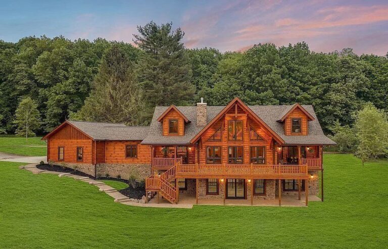 Harmonious Blend of Rustic Charm and Modern Luxury: Magnificent Ohio Residence Listed at $2.4 Million