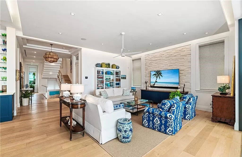 Welcome to 26854 Hickory Blvd, a 5-bed/5-bath beachfront masterpiece in Bonita Springs, FL. Built by Potter Homes and designed by Kukk Architects in 2017, this 4,647 square feet home boasts spectacular Gulf views from every floor.