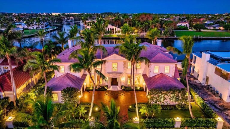 Timeless $21.5 Million Intracoastal Oasis in Boca Raton, Exquisitely Crafted for Luxury Living