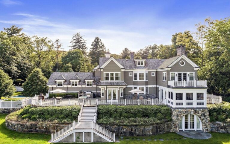 Timeless Elegance: A Luxurious Stone and Single Home in Connecticut Listed at $5.95 Million