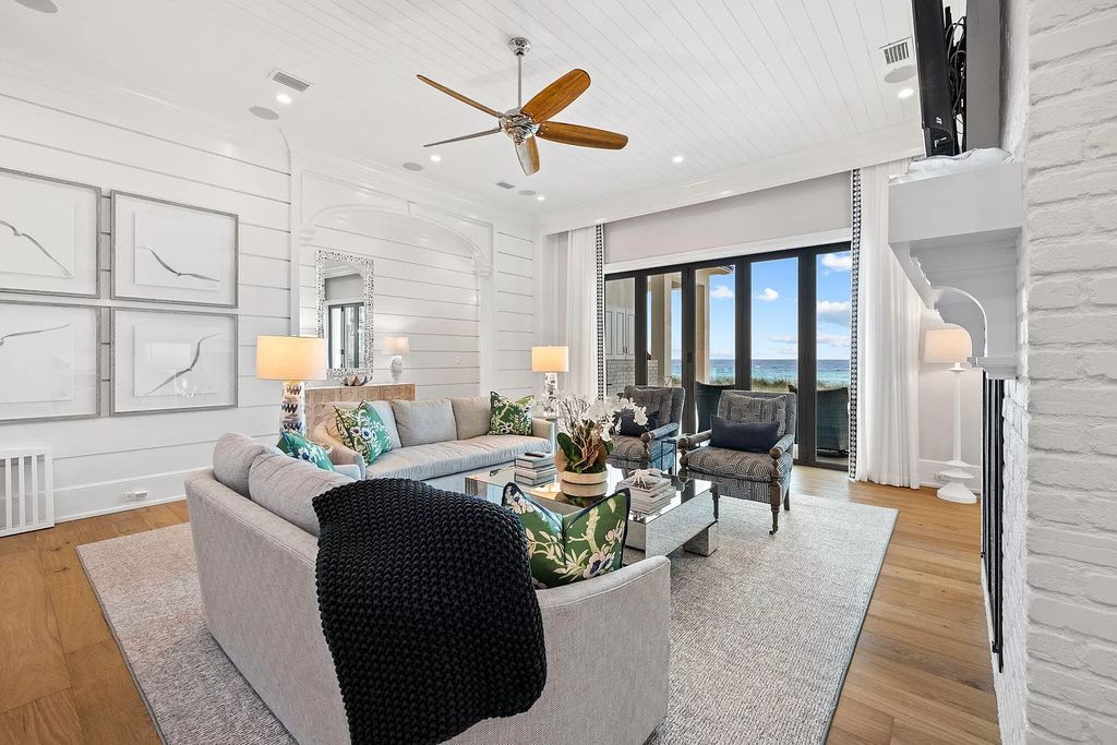 Nestled along the sought-after 30A coastline, this exceptional property, crafted by renowned architect Matt Savois, boasts 8 bedrooms, 9 bathrooms, and spans 6,994 square feet, showcasing exquisite craftsmanship and timeless sophistication.