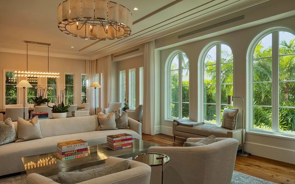 Discover luxury living at 323 Chilean Avenue, an impeccably re-imagined masterpiece in the tranquil heart of Palm Beach Town.