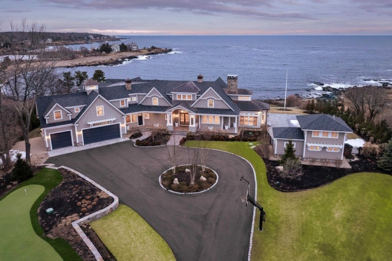 Exclusive Oceanfront Estate: Luxurious Living and Unparalleled Amenities for $8.995 Million in Maine