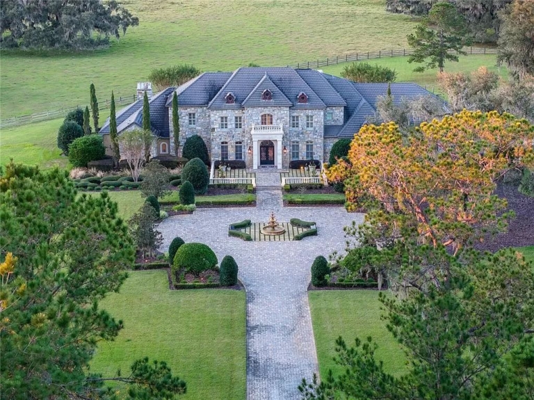 Grandeur Amidst Nature: $18.5 Million French Country Estate in Idyllic Micanopy